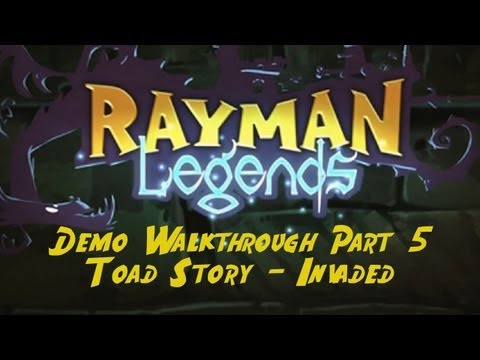 Rayman Legends - Demo Walkthrough Part 5 (Gold Medal) - Toad Story - Invaded