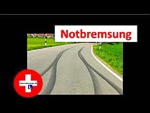 Notbremsung: so gehts!