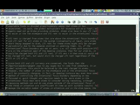 OpenCog ECAN tutorial #1 - The ImportanceUpdatingAgent