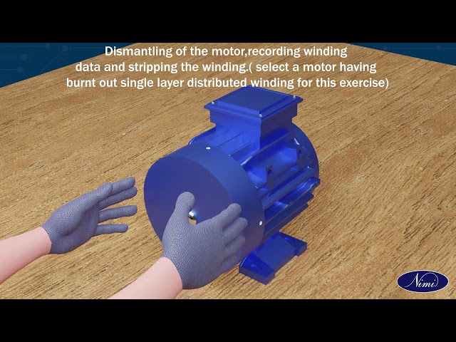 Perform winding of three phase AC Motor by developing connection diagram -Part -1