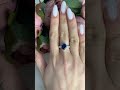 Серебряное кольцо с сапфиром 3.477ct