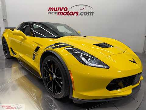 2017 Chevrolet Corvette Grand Sport Coupe 2LT in Yellow for sale at Munro Motors in Brantford, ON