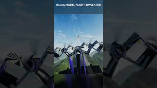 Experimental Angular Wing - Balsa Model Flight Simulator #gaming #flightsimulator #gameplay