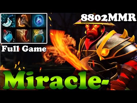 Dota 2 - Miracle- 8802MMR Plays Ember Spirit - Full Game - Ranked Match Gameplay