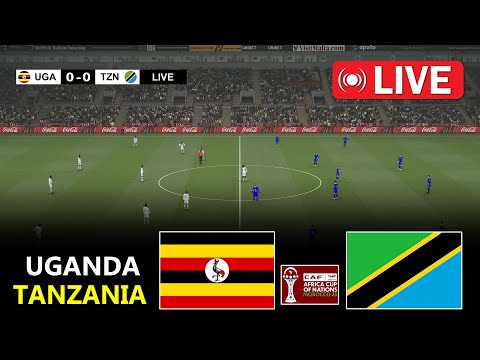 🔴LIVE : Uganda vs Tanzania | Africa Cup Of Nations 2025 | Full Match Streaming | PES 21 Simulation
