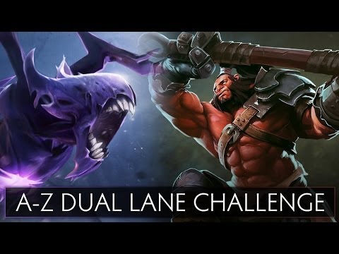 Dota 2 A-Z Dual Lane Challenge - Axe and Bane
