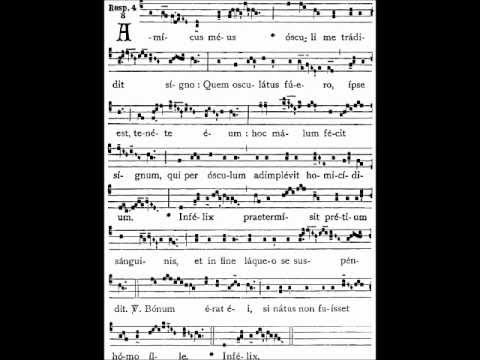 Amicus meus, Gregorian responsory of Tenebrae