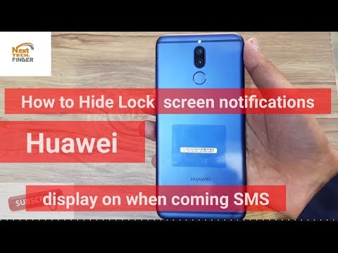 How to Hide Lock screen notifications Huawei Mobile | Mate 10 Lite and All Huawei mobile
