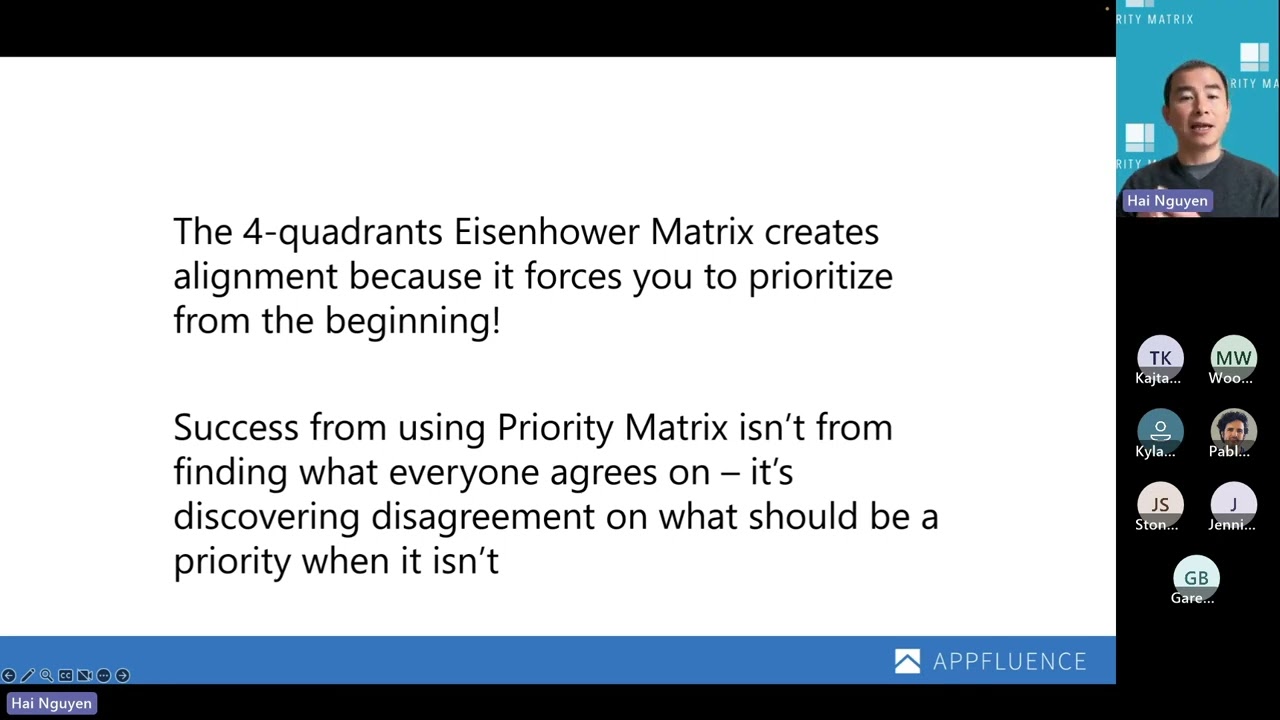 Priority Matrix Introduction Webinar