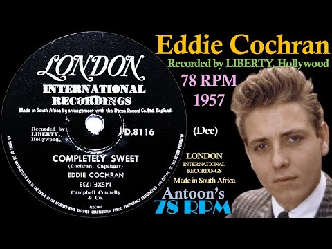 Eddie Cochran | Completely Sweet | London 78 rpm | 1957 South Africa