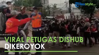 Viral Video Pengendara Motor Keroyok Petugas Dishub, Tak Terima Ditegur