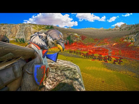 Cleopatra, Arnold T800 with warhound 40k vs. 1.2 million troll, Orc & Zombies !! UEBS 2