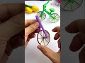 DIY Make A Cute Bike By Paper Cups And Straws