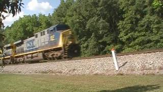 preview picture of video 'CSX U238 at South Elmore'