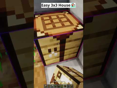 🔮 Ultimate 3x3 Magic House Build - Minecraft #shorts