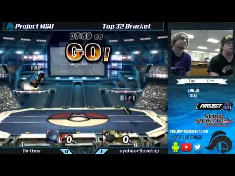 Project MSU Top 32 - eyeheartlovetap (Yoshi) vs. Dirtboy (Squirtle)