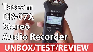 Video thumbnail for Tascam DR-07X Stereo Audio Recorder 2020 | Real World Testing by DAHCKRAM Studios