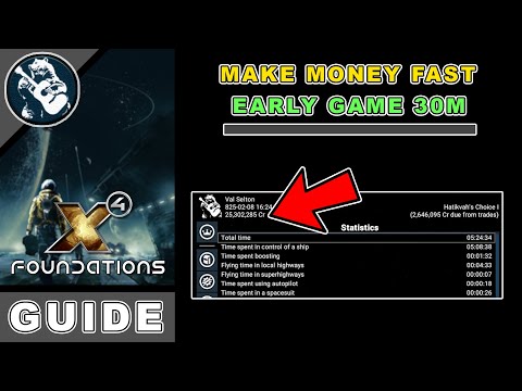 X4 Foundations How to Make Money Fast - Early Game 30M (X4 Foundations Guide)