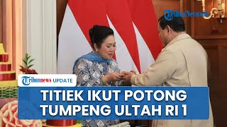 Momen Hangat Titiek Soeharto Potong Tumpeng di Acara Syukuran Ultah Prabowo, Didit Ikut Dampingi