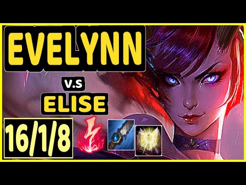 KEIO (EVELYNN) vs ELISE - 16/1/8 KDA JUNGLE CHALLENGER GAMEPLAY - BR