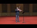 Johnny Gandelsman performs Tyshawn Sorey's new work for solo violin, "For Courtney Bryan"