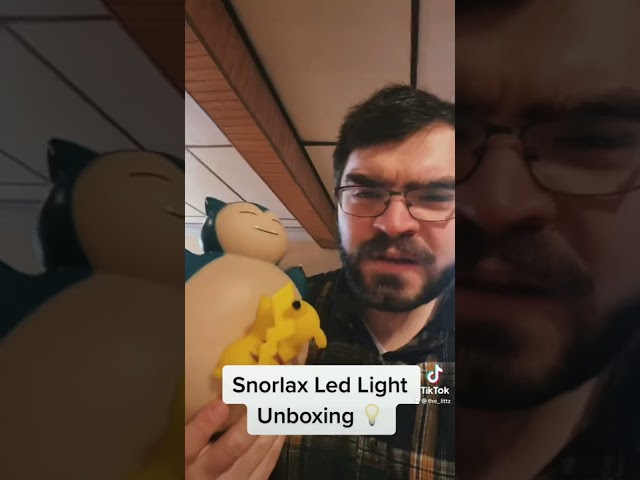 Vídeo relacionado con Teknofun Pokémon - Lámpara LED, diseño Snorlax (25 cm) Color Verde