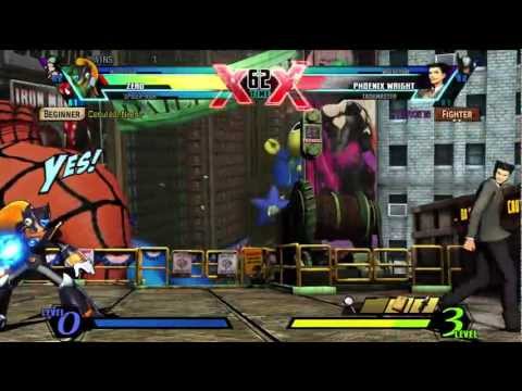 Ultimate Marvel vs Capcom 3 (PS3) -- Non-Ranked Matches 57 - Zero Buster Combo Finish