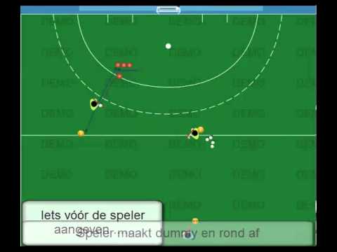 Driehoek-hockeytraining- animatie