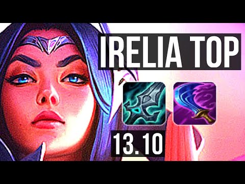 IRELIA vs ZED (TOP) | 8/1/4, 6 solo kills, 300+ games, Dominating | KR Master | 13.10