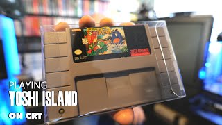 Super Mario World 2: Yoshi's Island for SNES on a CRT (Memory Lane)