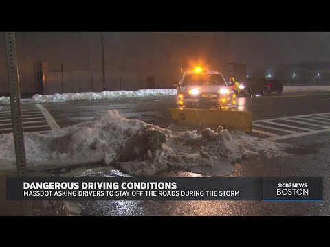 MassDOT Asks Drivers To Stay Off Roads During Freezing Rain Friday
