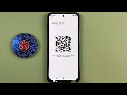 How to share wifi password by QR code, Scan QR code to connect wifi Xiaomi Redmi Note 10 Android 11