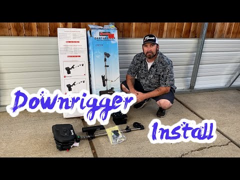 INSTALLING DOWNRIGGERS ON CONNECTED FISHINGS NORTH RIVER BOAT