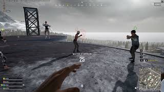 Jumping together from top with my squad