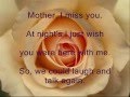 Mother I Miss You Lyric Video by Mel Kennedy