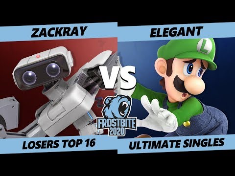 Frostbite 2020 SSBU Losers Top 16 - GW | zackray (ROB) Vs. Armada | Elegant (Luigi) Ultimate Singles