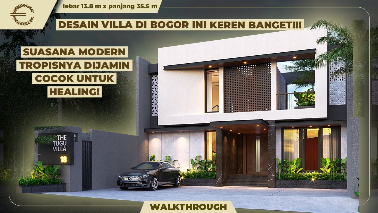 Video 3D Mrs. Nurul Modern Villa 3 Floors Design - Bogor