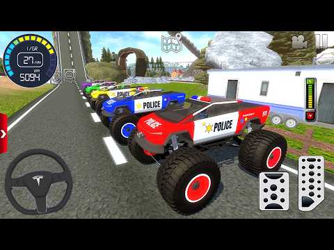Juegos De Carros - 4x4 Police Monster Truck Stunts Driver Simulator 3D - Android / IOS GamePlay #2