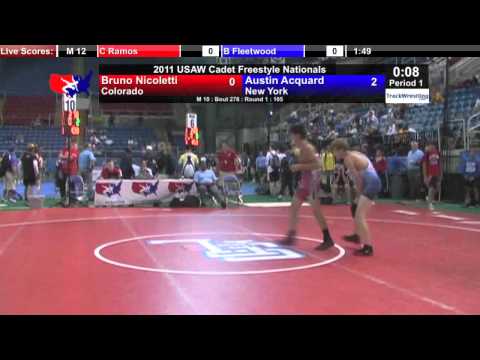 Cadet Freestyle 105 - Bruno Nicoletti (CO) vs. Austin Acquard (NY)