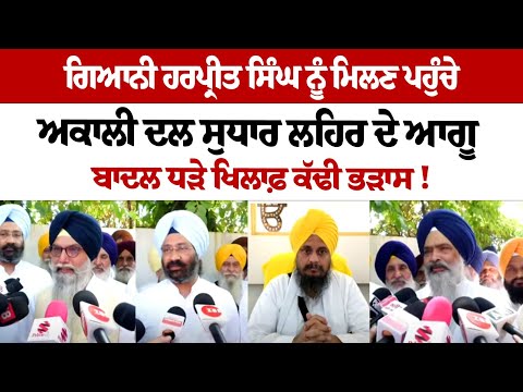 Giani Harpreet Singh ਨੂੰ ਮਿਲਣ ਪਹੁੰਚੇ Akali ਸੁਧਾਰ ਲਹਿਰ ਦੇ ਆਗੂ, Badal ਧੜੇ ਖਿਲਾਫ਼ ਕੱਢੀ ਭੜਾਸ!