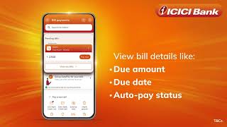 Clear Pending Bills in Seconds | iMobile by ICICI Bank
