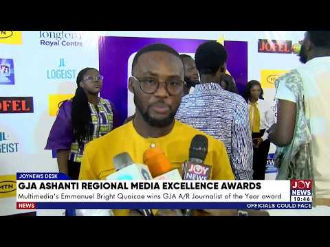 GJA ARME Awards: Multimedia's Emmanuel Bright Quaicoe wins GJA A/R Journalist of the Year award