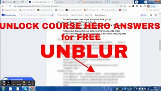 How to UNLOCK Course Hero Answers FREE 100% Legit METHOD