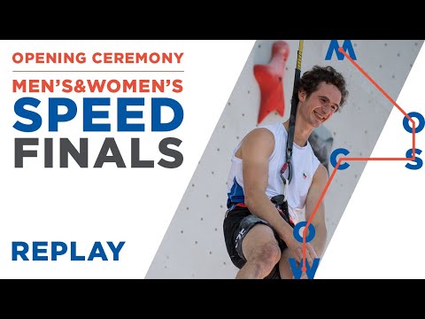 🇬🇧 IFSC World Championships Moscow 2021 || Opening ceremony & Speed finals