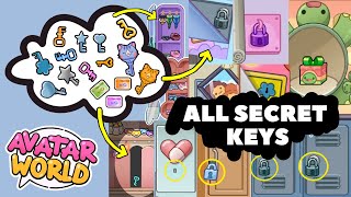 😱Where To Find ALL KEYS 🔑🔒 Avatar World  