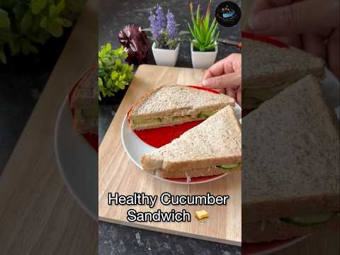 Healthy Cucumber Sandwich:How to make healthy sandwich #lunchbox #shorts #sandwichrecipe #cucumber