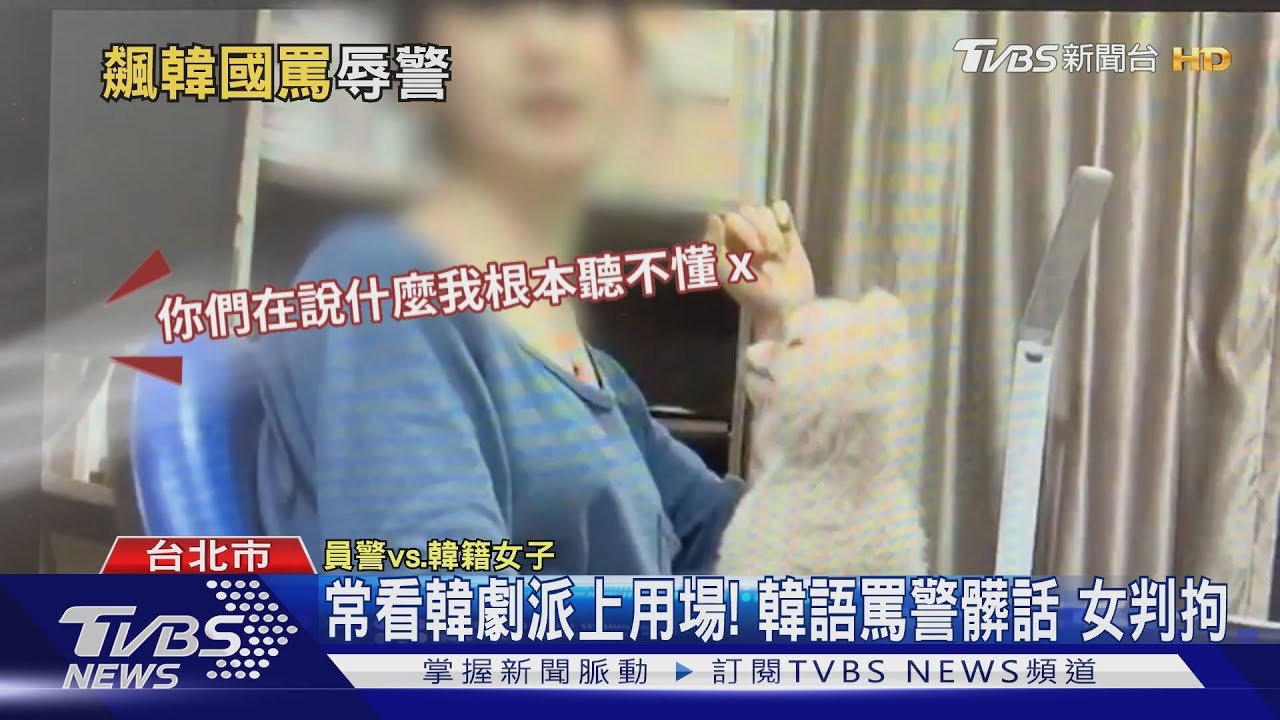 常看韓劇派上用場!韓語罵警髒話 女判拘