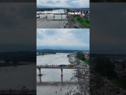 Video shows aftermath of Nepal's devastating flash floods #shorts