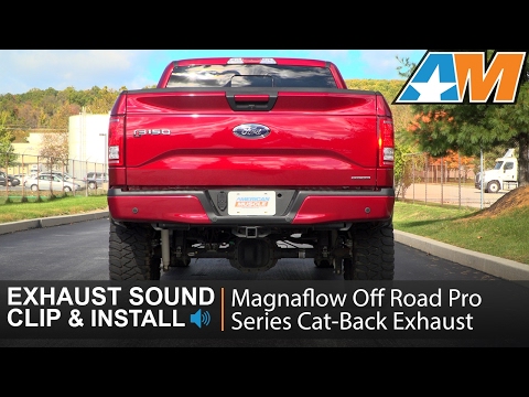 F150 5.0L Magnaflow Off-Road Pro Series Cat-Back Exhaust Sound Clip & Install 2015-2017