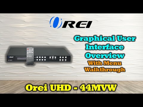 4x4 Video Wall Matrix Multiviewer Controller Software Overview - UHD-44MVW